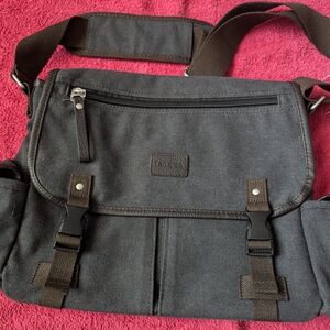 Gray Messenger Bag for Men